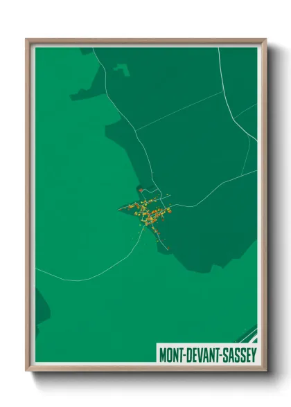 Une affiche de carte sur Mont-devant-Sassey