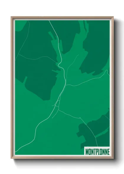 Une affiche de carte sur Montplonne