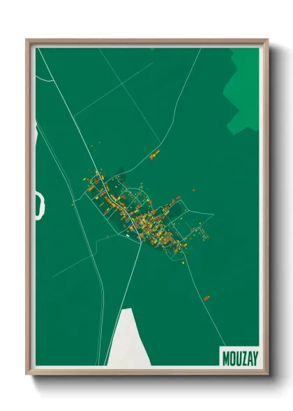 Une affiche de carte sur Mouzay
