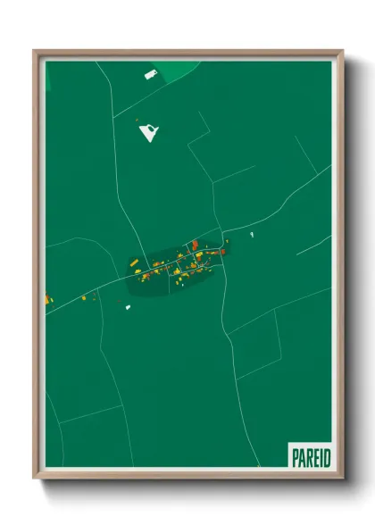 Une affiche de carte sur Pareid