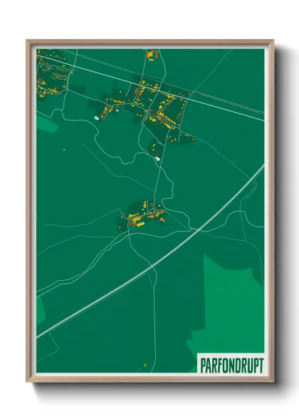 Une affiche de carte sur Parfondrupt