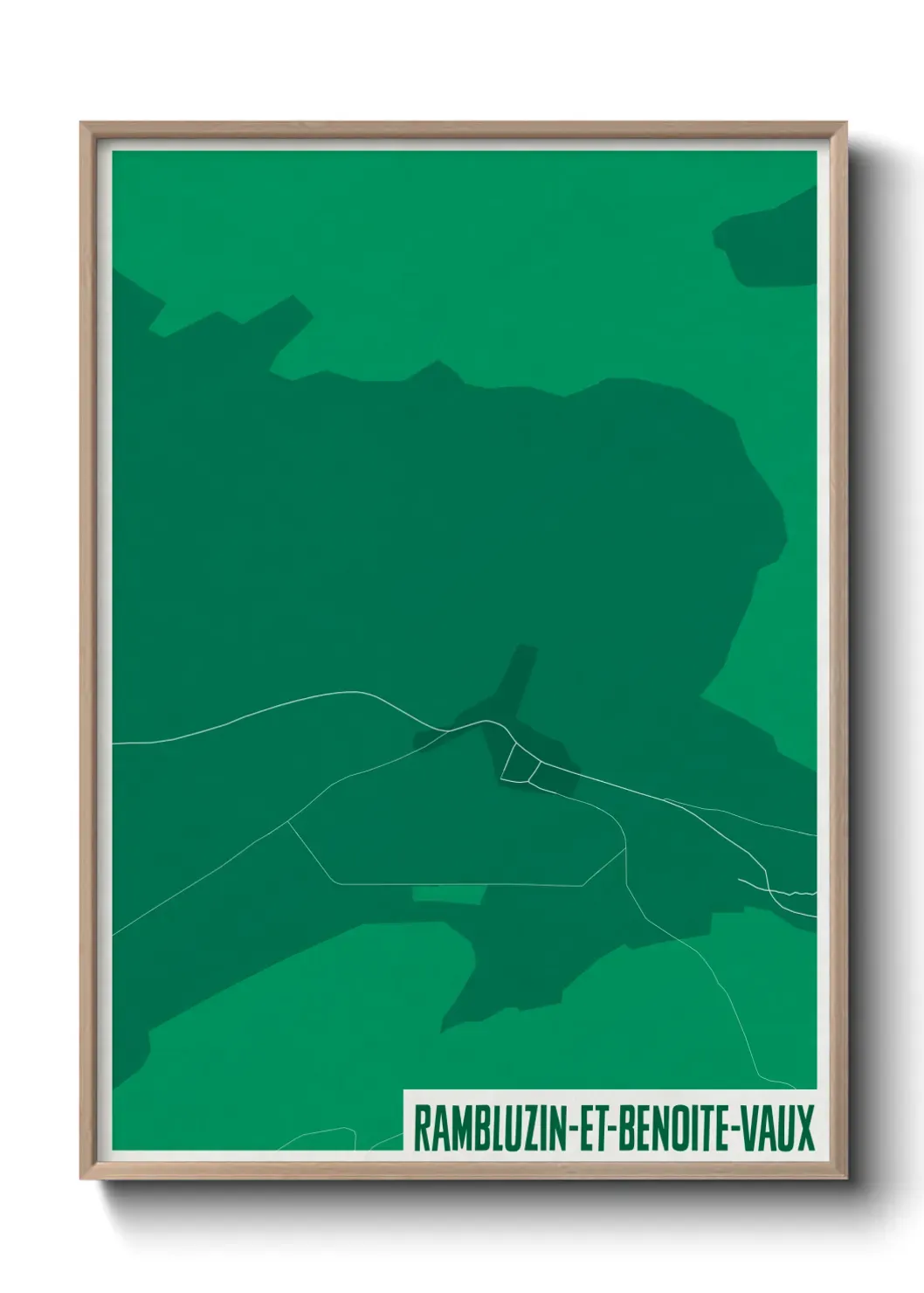 Un poster carteRambluzin-et-Benoite-Vaux