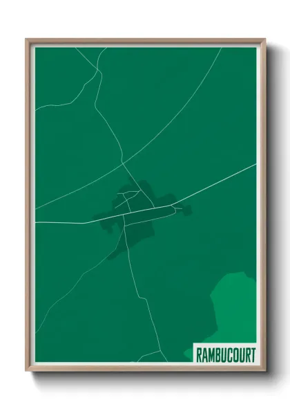 Une affiche de carte sur Rambucourt