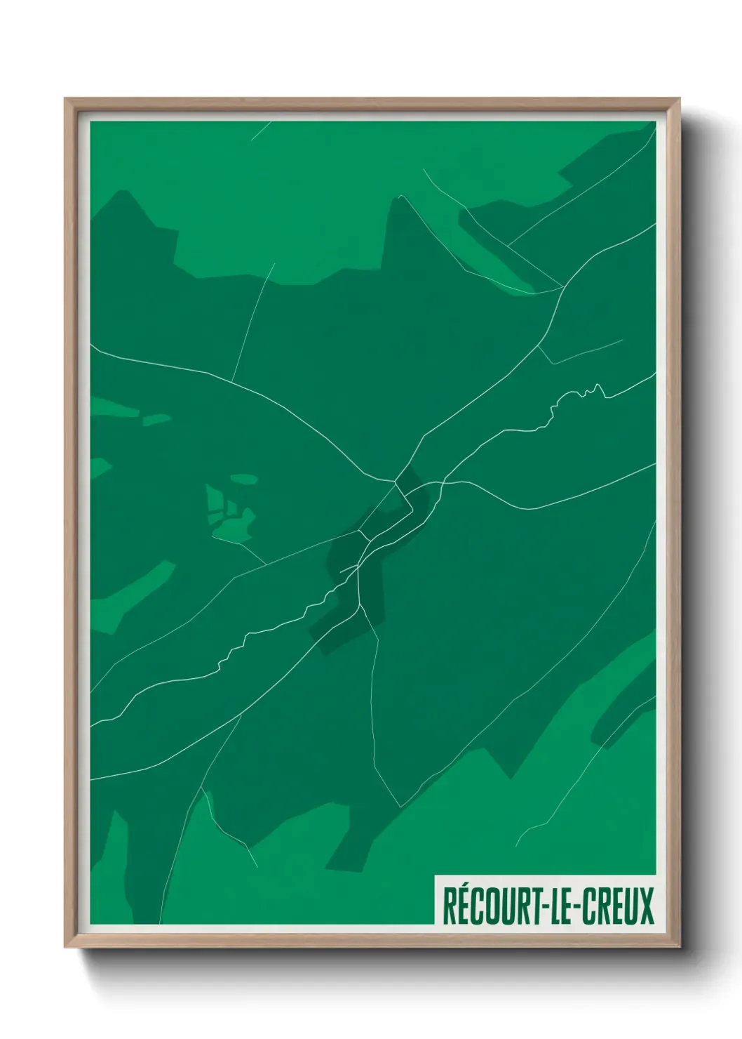 Un poster carteRécourt-le-Creux