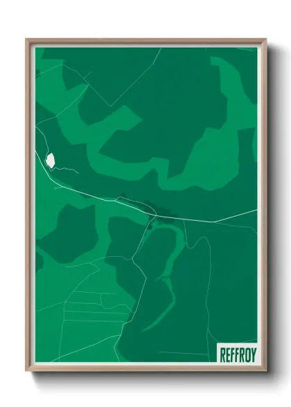 Une affiche de carte sur Reffroy