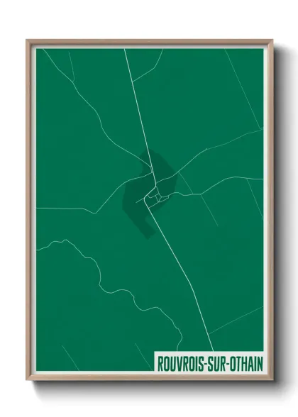 Une affiche de carte sur Rouvrois-sur-Othain