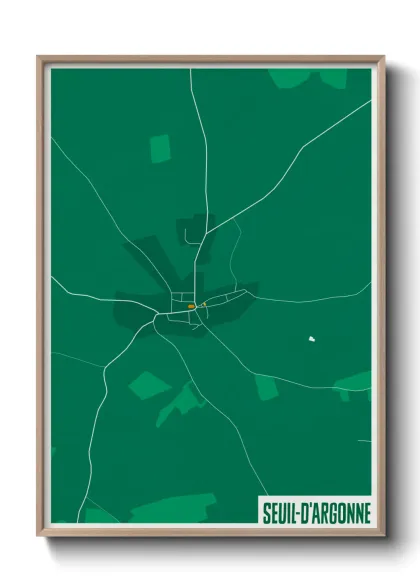 Une affiche de carte sur Seuil-d'Argonne