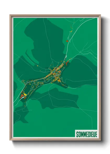 Une affiche de carte sur Sommedieue