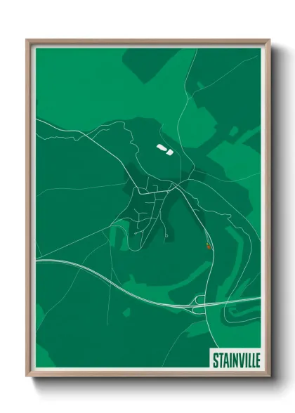 Une affiche de carte sur Stainville
