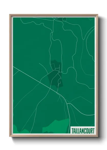Une affiche de carte sur Taillancourt