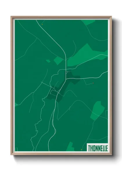 Une affiche de carte sur Thonnelle