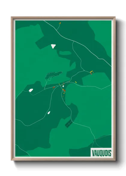 Une affiche de carte sur Vauquois