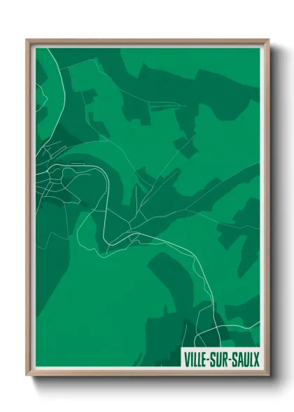 Une affiche de carte sur Ville-sur-Saulx