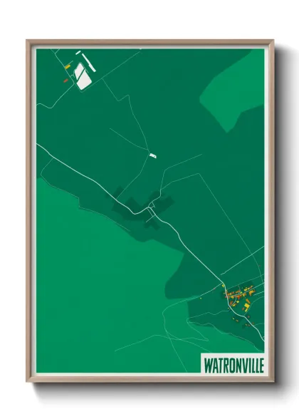 Une affiche de carte sur Watronville