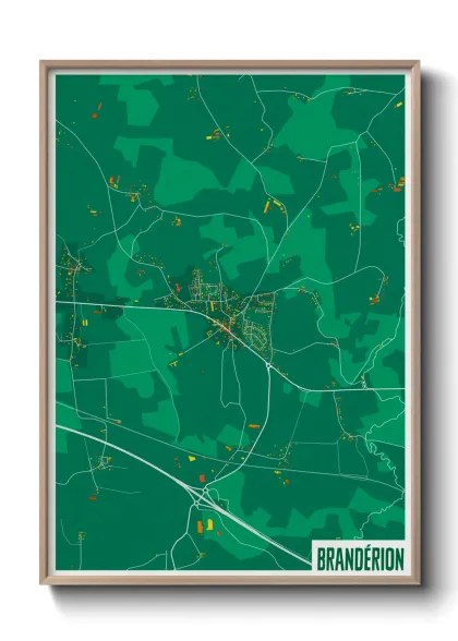 Une affiche de carte sur Brandérion