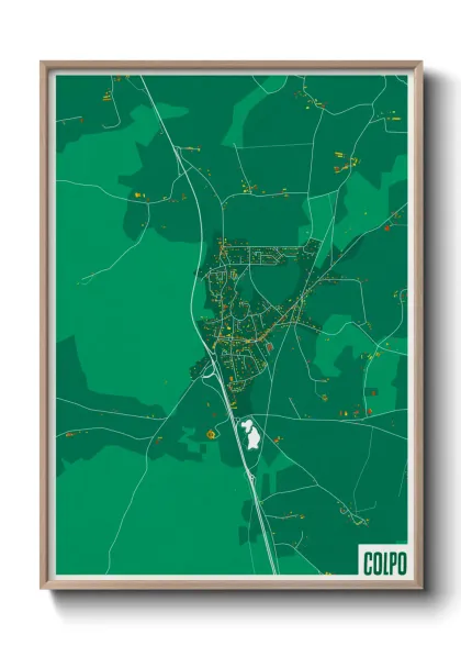 Une affiche de carte sur Colpo