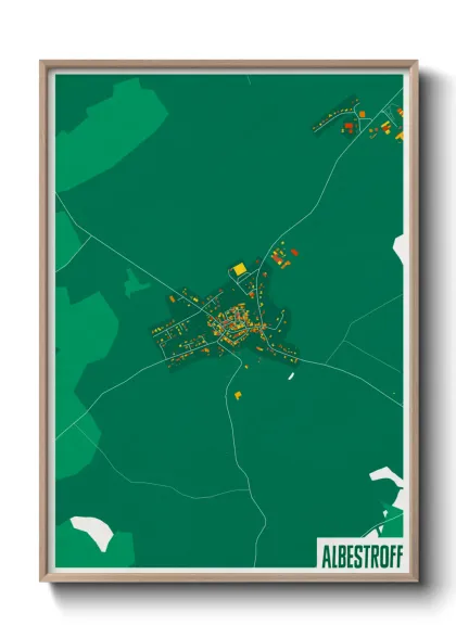 Une affiche de carte sur Albestroff
