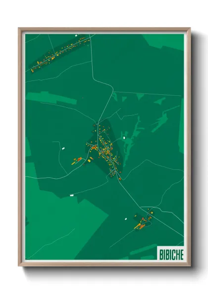 Une affiche de carte sur Bibiche