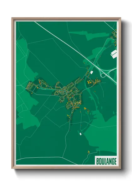 Une affiche de carte sur Boulange