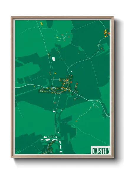 Une affiche de carte sur Dalstein