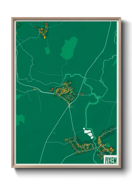 Une affiche de carte sur Fixem