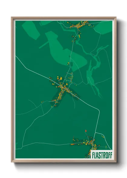 Une affiche de carte sur Flastroff