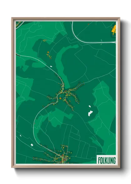 Une affiche de carte sur Folkling