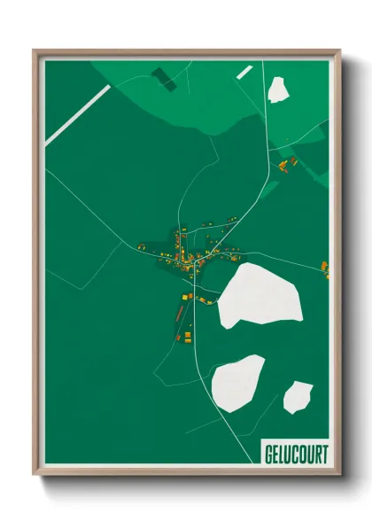Une affiche de carte sur Gelucourt