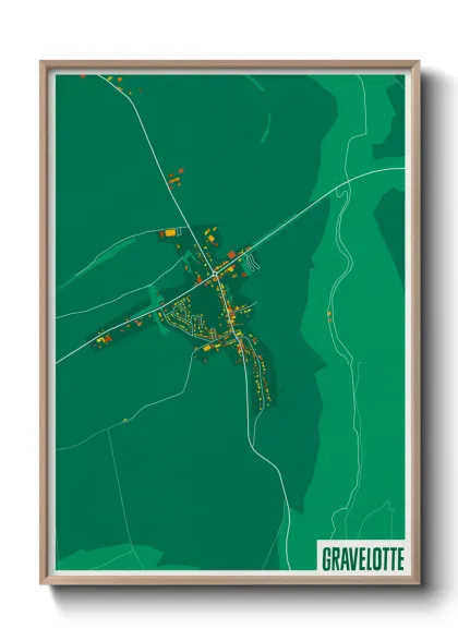 Une affiche de carte sur Gravelotte