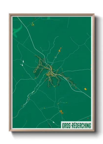 Une affiche de carte sur Gros-Réderching