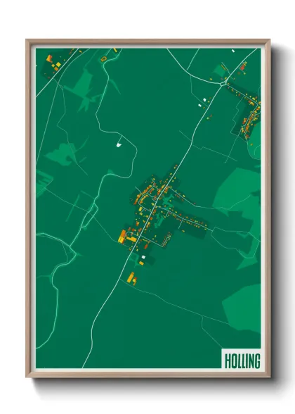Une affiche de carte sur Holling