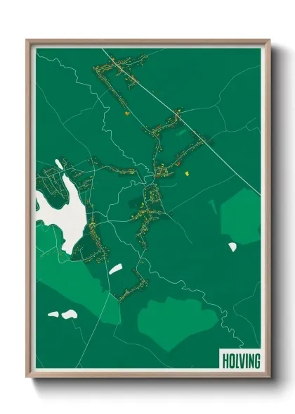 Une affiche de carte sur Holving