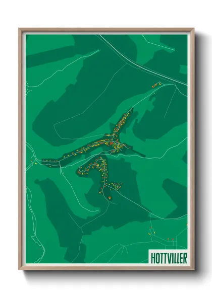 Une affiche de carte sur Hottviller
