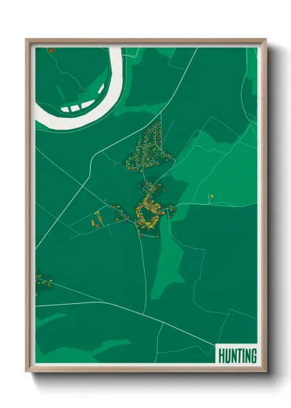 Une affiche de carte sur Hunting