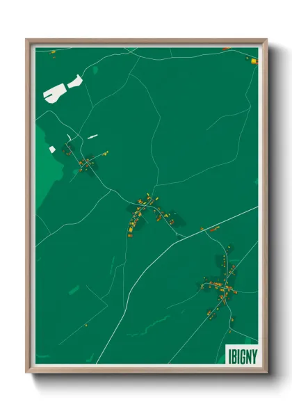 Une affiche de carte sur Ibigny