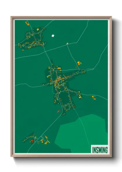 Une affiche de carte sur Insming