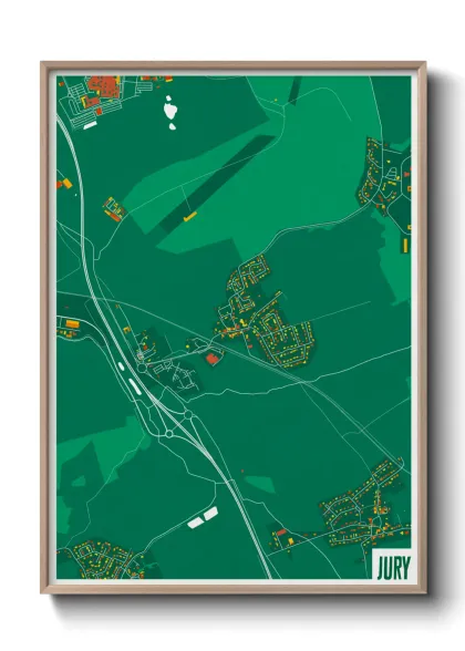 Une affiche de carte sur Jury