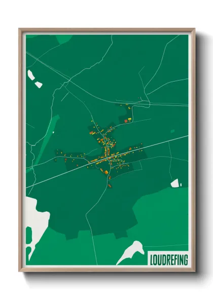 Une affiche de carte sur Loudrefing