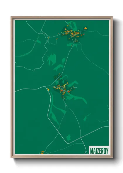 Une affiche de carte sur Maizeroy