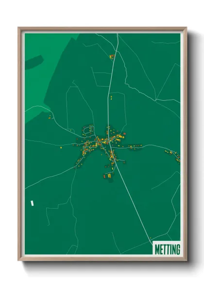 Une affiche de carte sur Metting