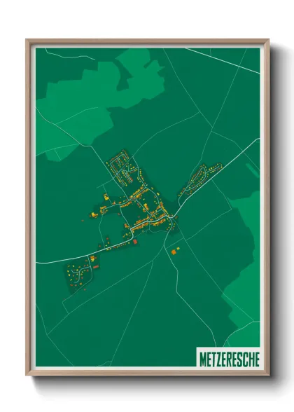 Une affiche de carte sur Metzeresche