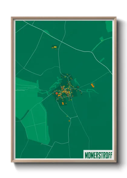 Une affiche de carte sur Momerstroff