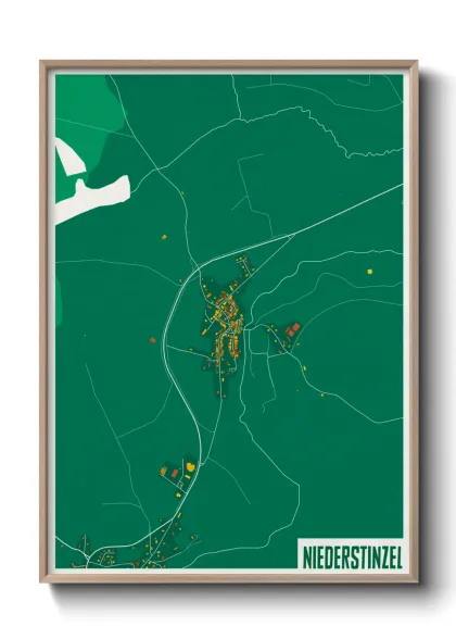 Une affiche de carte sur Niederstinzel