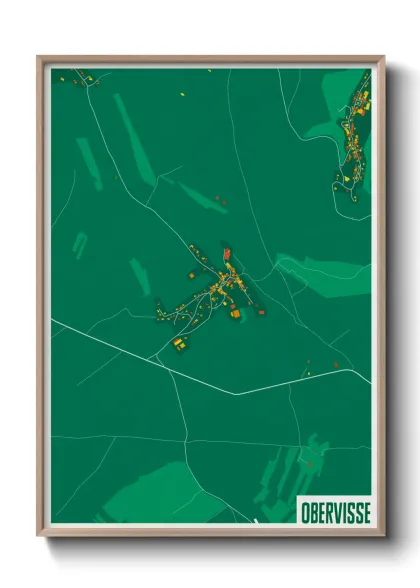 Une affiche de carte sur Obervisse