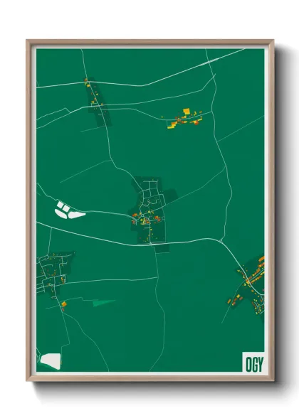 Une affiche de carte sur Ogy