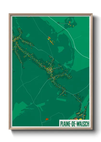 Une affiche de carte sur Plaine-de-Walsch