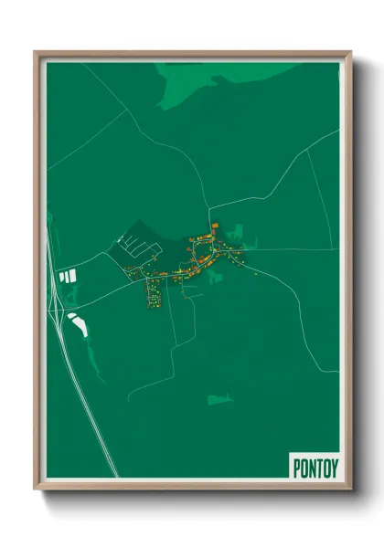 Une affiche de carte sur Pontoy