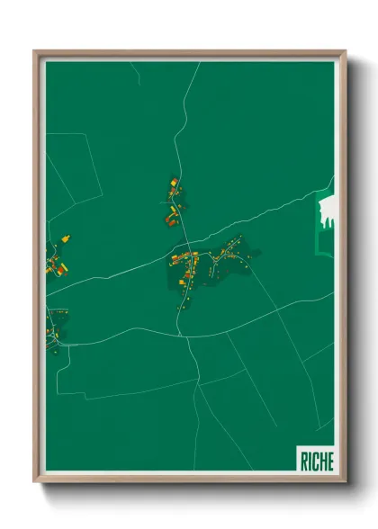 Une affiche de carte sur Riche