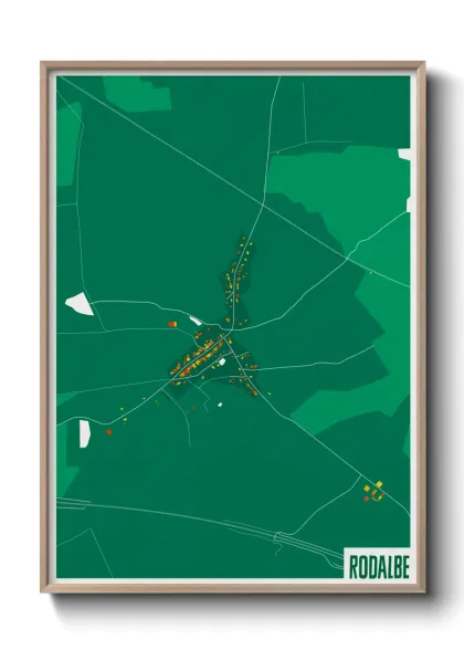 Une affiche de carte sur Rodalbe