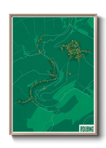 Une affiche de carte sur Rolbing
